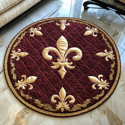 Fleur Royale Quilted Round Mat NCU0PT3618