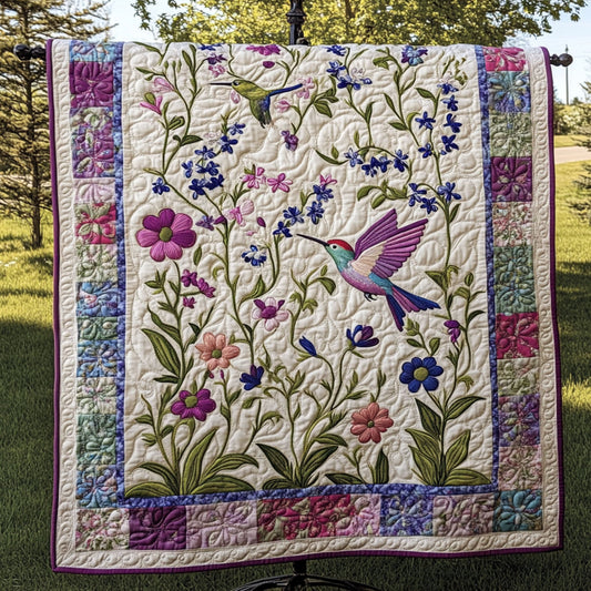 Flight Through Bloom Quilted Blanket NCU0PT6104