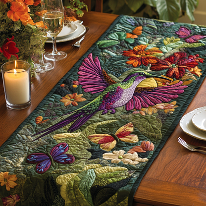 Flight of Beauty Quilted Table Runner NCU0VH2318