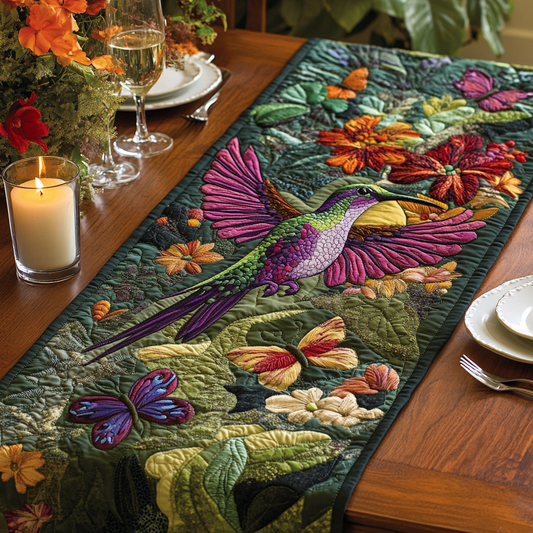 Flight of Beauty Quilted Table Runner NCU0VH2318