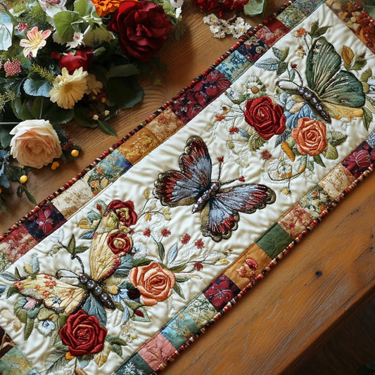 Flight of Flowers Quilted Table Runner NCU0PT5970