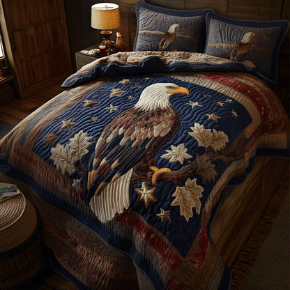 Flight of Freedom 3-Piece Quilted Bedding Set NCU0PT7645