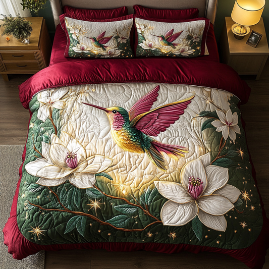 Flight of Joy 3-Piece Quilted Bedding Set NCU0DK2697
