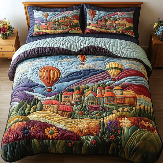 Floating Haven 3-Piece Quilted Bedding Set NCU0VH3911