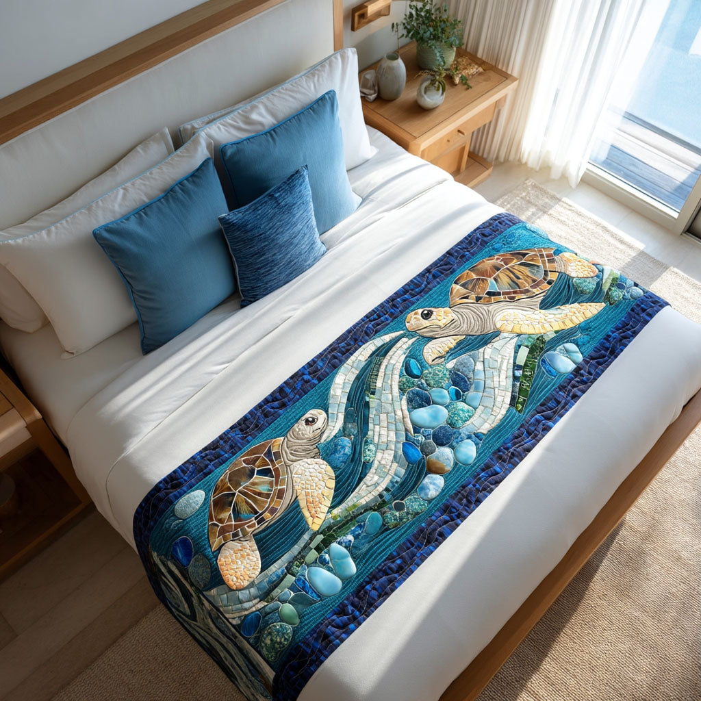 Floating Sanctuary Quilted Bed Runner NCU0PT8012 – Vantique