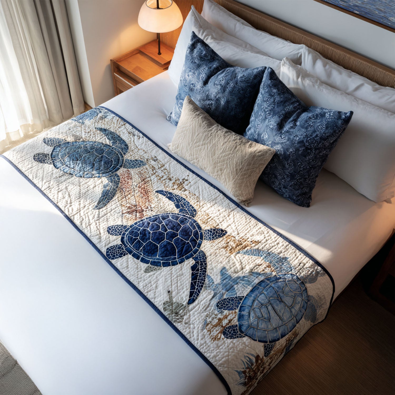 Floating Traveler Quilted Bed Runner NCU0PT8013 – Vantique