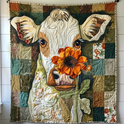 Floral Farmhouse Quilted Blanket NCU0PT031