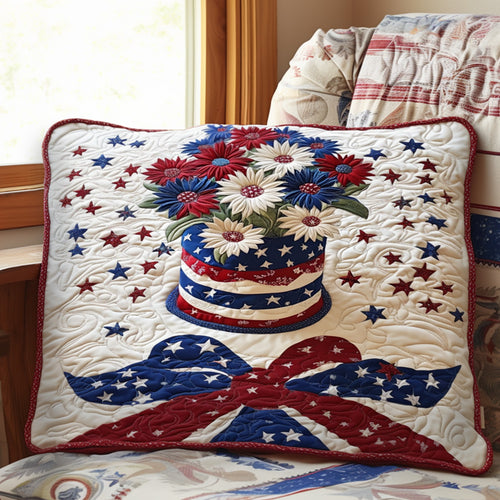 Floral Freedom Quilted Bedding Pillow Case NCU0PT3806