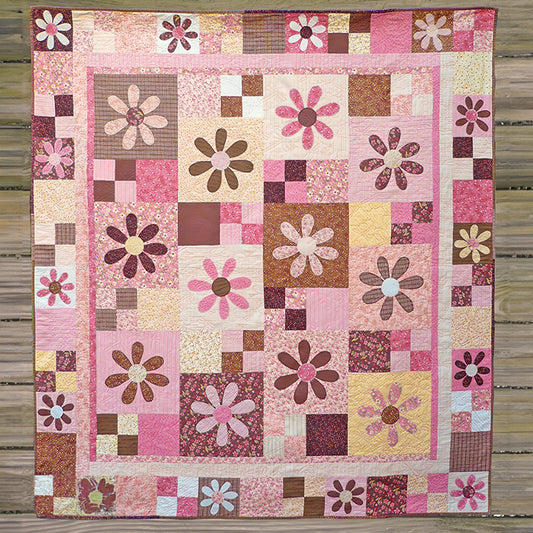 Floral Mosaic Quilted Blanket NCU0TL432