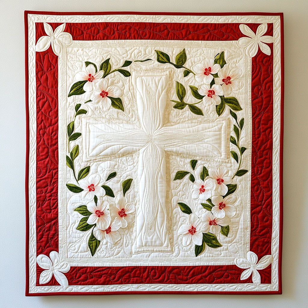 Floral Blessing Quilted Blanket NCU0PT7631