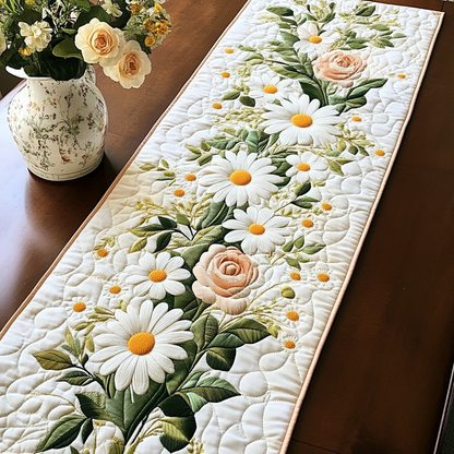Floral Breeze Quilted Table Runner NCU0VL2008