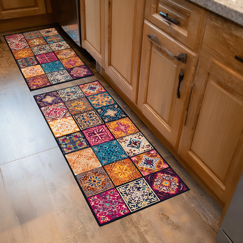 Floral Charm Kitchen Area Rug NCU0DK11082