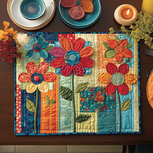 Floral Charm Quilted Place Mat NCU0VH5653