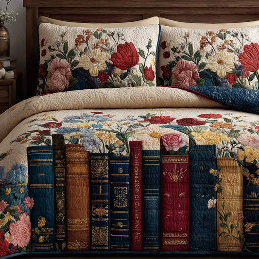 Floral Classics 3-Piece Quilted Bedding Set NCU0XD2626