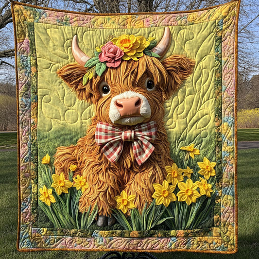 Floral Crown Sweetie Quilted Blanket NCU0NT5939
