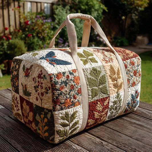 Floral Daydream Quilted Duffle Bag NCU0PT8936