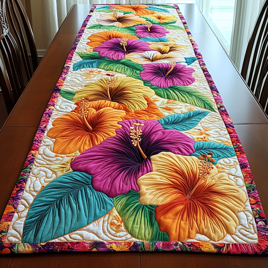 Floral Delight Quilted Table Runner NCU0DK5905