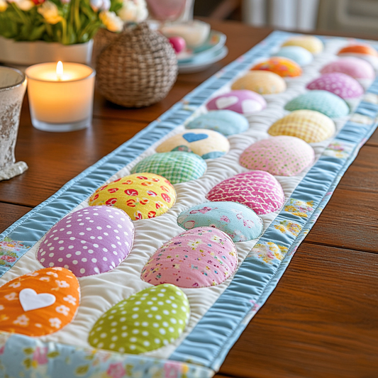 Floral Delight Quilted Table Runner NCU0VH3639