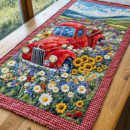 Floral Delivery Quilted Table Runner NCU0DK5990