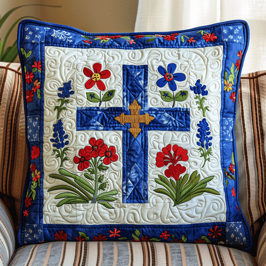 Floral Devotion Quilted Pillow Case NCU0TH1072