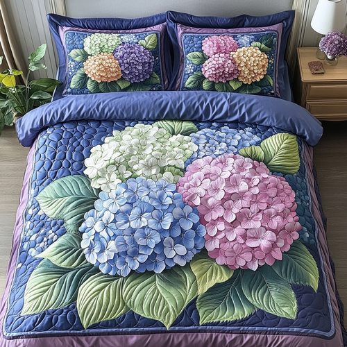 Floral Dream 3-Piece Quilted Bedding Set NCU0VH3466