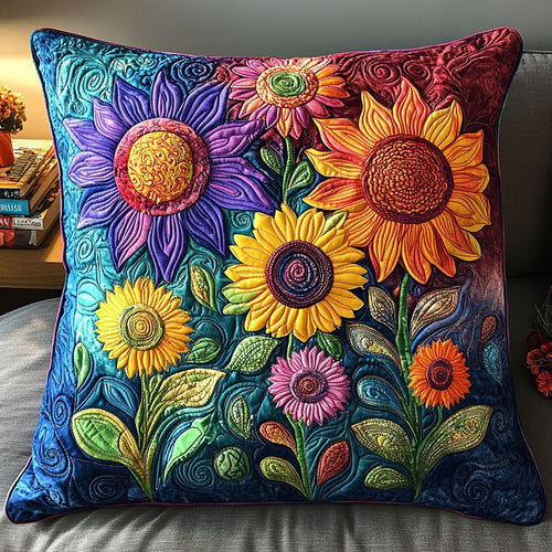 Floral Dreamscape Quilted Pillow Case NCU0NT5908