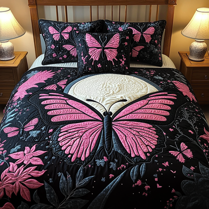 Floral Flight 3-Piece Quilted Bedding Set NCU0VH2210