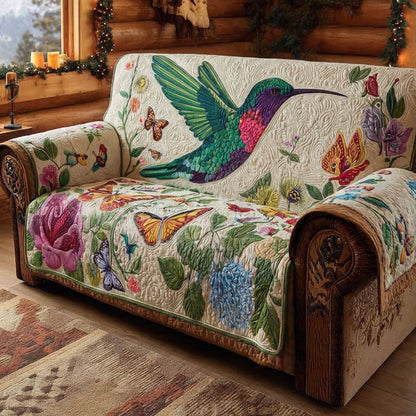 Floral Flight Quilted Sofa Cover NCU0DK12110