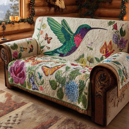 Floral Flight Quilted Sofa Cover NCU0DK12110