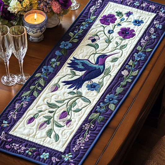 Floral Flight Quilted Table Runner NCU0VH4922
