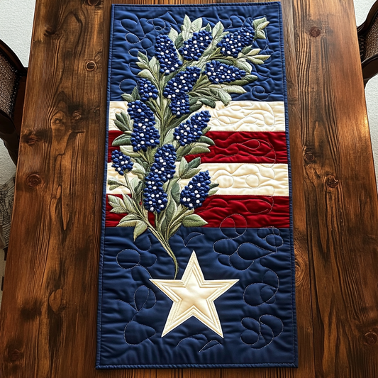Floral Glory Quilted Table Runner NCU0VH4148