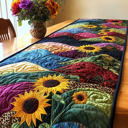 Floral Glow Quilted Table Runner NCU0NT7281
