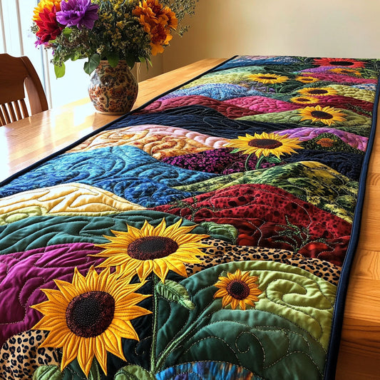 Floral Glow Quilted Table Runner NCU0NT7281