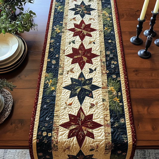 Floral Grace Quilted Table Runner NCU0VH2904