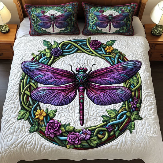 Floral Harmony 3-Piece Quilted Bedding Set NCU0NT3124