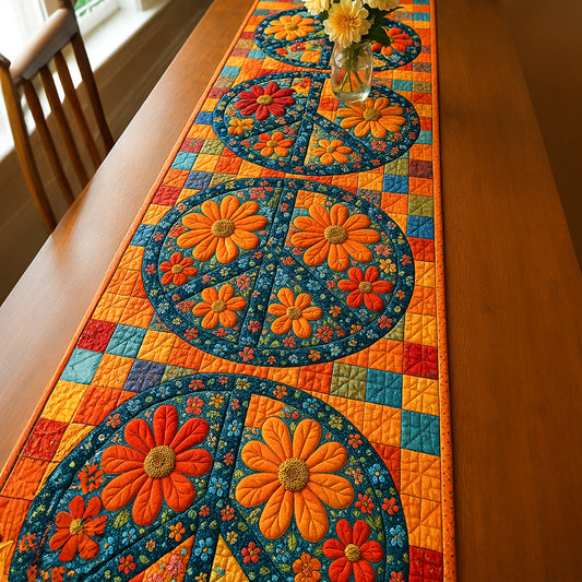 Floral Harmony Quilted Table Runner NCU0NT5328