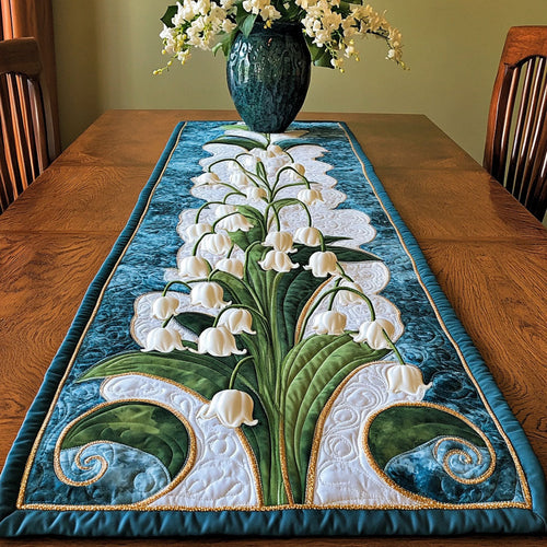 Floral Harmony Quilted Table Runner NCU0NT6070