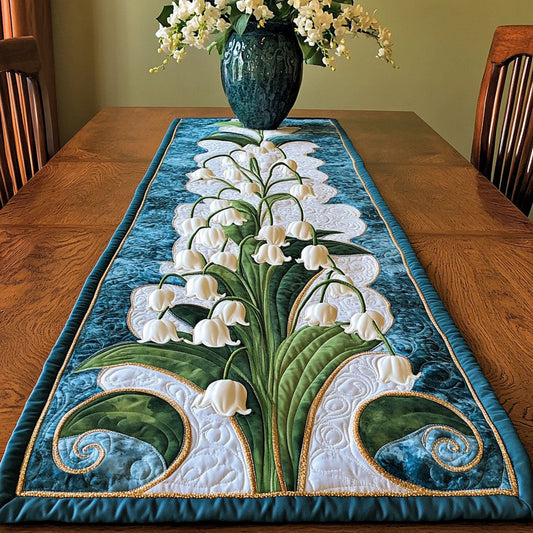 Floral Harmony Quilted Table Runner NCU0NT6070