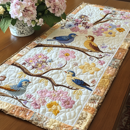 Floral Harmony Quilted Table Runner NCU0VL2038