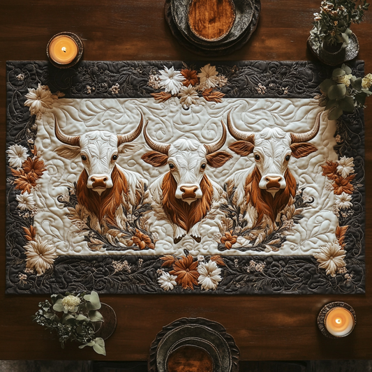 Floral Herd Quilted Table Runner NCU0VH5278