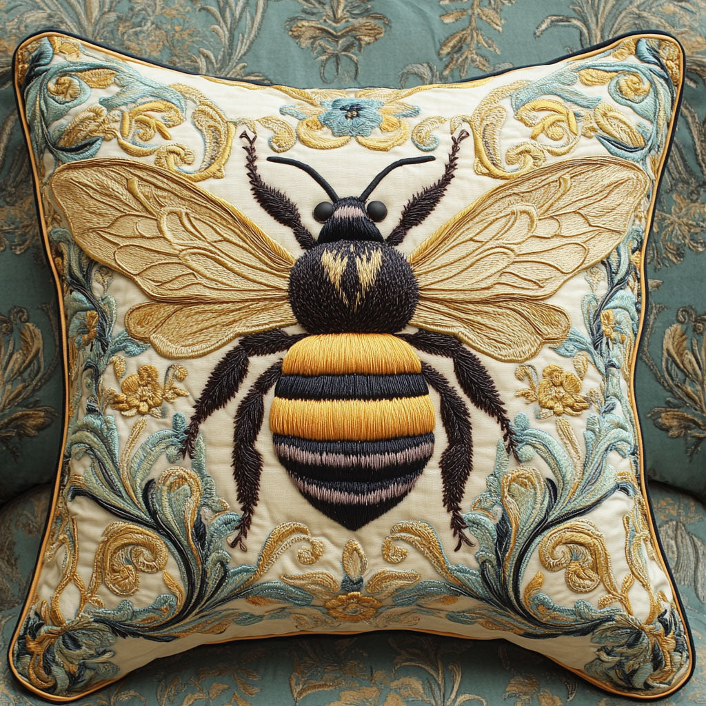 Floral Hive Quilted Pillow Case NCU0NT7156