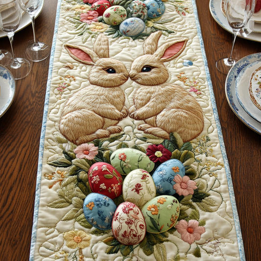 Floral Hop Quilted Table Runner NCU0VH2423
