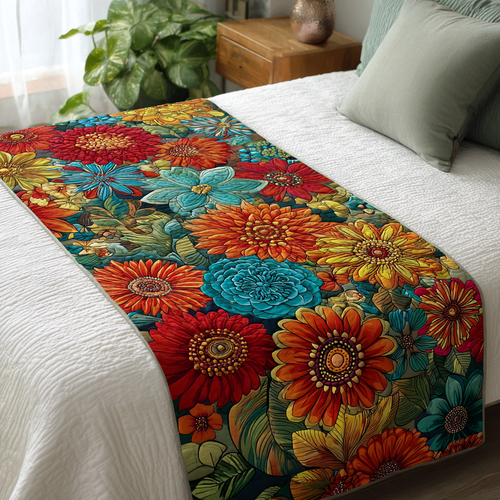 Floral Joy Quilted Bed Runner NCU0DK9247