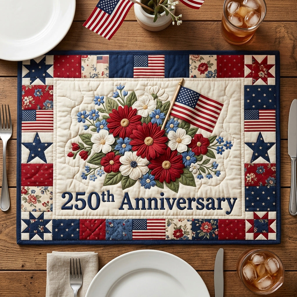 Floral Liberty Quilted Placemat NCU0TV1899