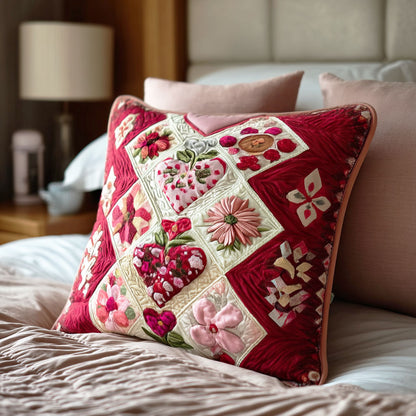 Floral Love Quilted Pillow Case NCU0TD2137