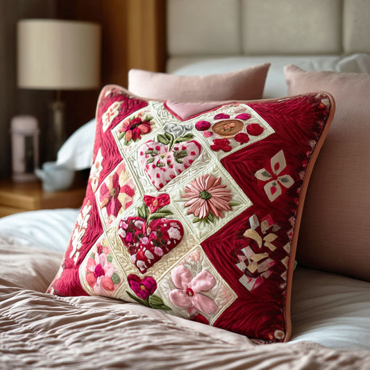 Floral Love Quilted Pillow Case NCU0TD2137