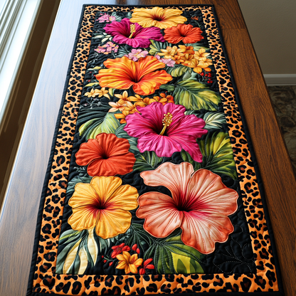 Floral Majesty Quilted Table Runner NCU0DK6124