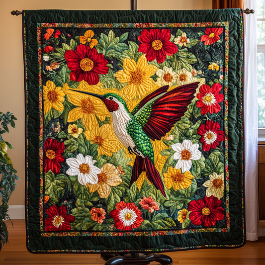 Floral Melody Quilted Blanket NCU0VH4513