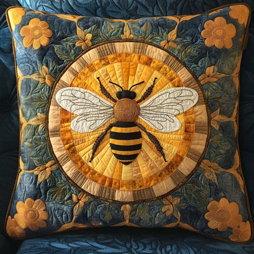 Floral Orbit Quilted Pillow Case NCU0NT7157