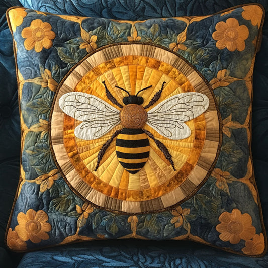 Floral Orbit Quilted Pillow Case NCU0NT7157